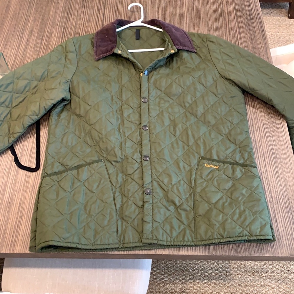 Green Barbour jacket